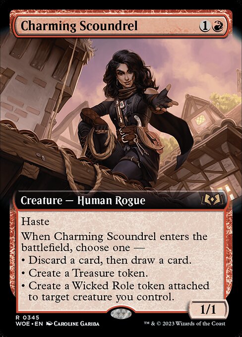 WOE: Charming Scoundrel (Extended Art) (Foil)