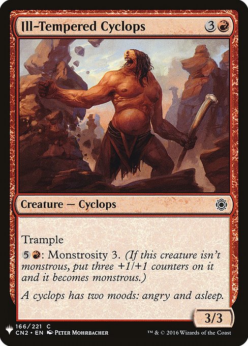 PLST: Ill-Tempered Cyclops