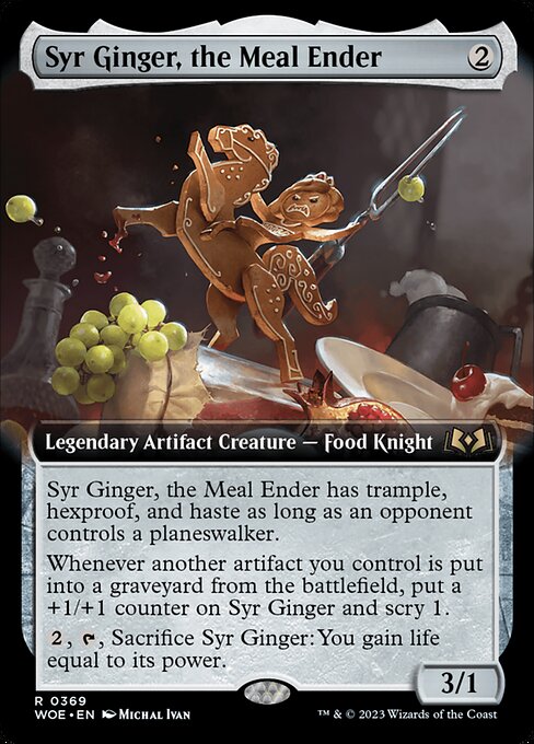 WOE: Syr Ginger, the Meal Ender (Extended Art) (Foil)