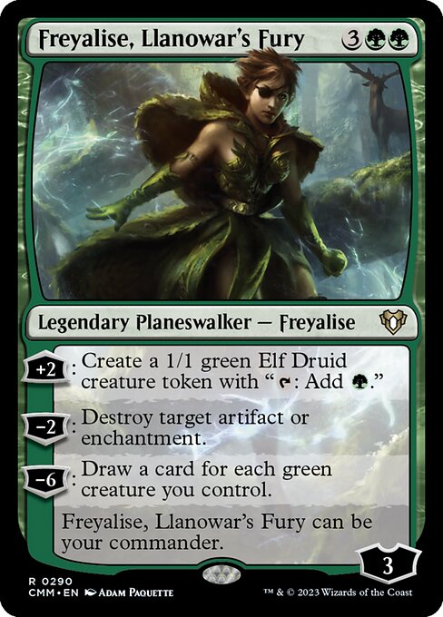 CMM: Freyalise, Llanowar's Fury (Foil)