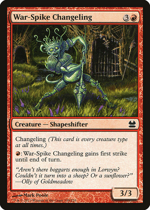 MMA: War-Spike Changeling (Foil)