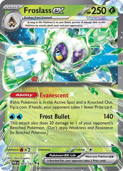 PAR: Froslass ex - 003/182 (Holofoil)