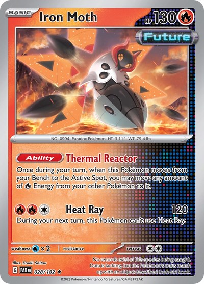 PAR: Iron Moth - 028/182 (Reverse Holofoil)