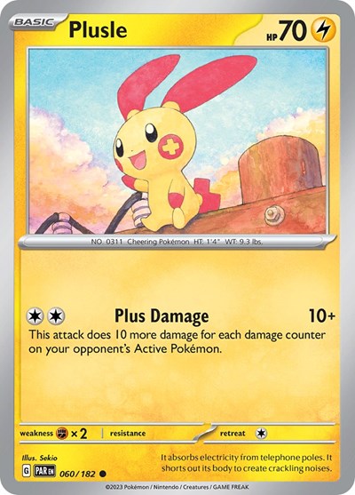PAR: Plusle - 060/182 (Reverse Holofoil)