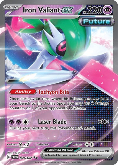 PAR: Iron Valiant ex - 089/182 (Holofoil)