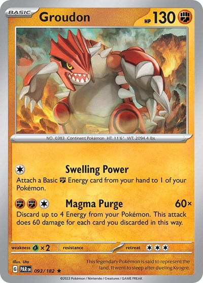 PAR: Groudon - 093/182 (Holofoil)