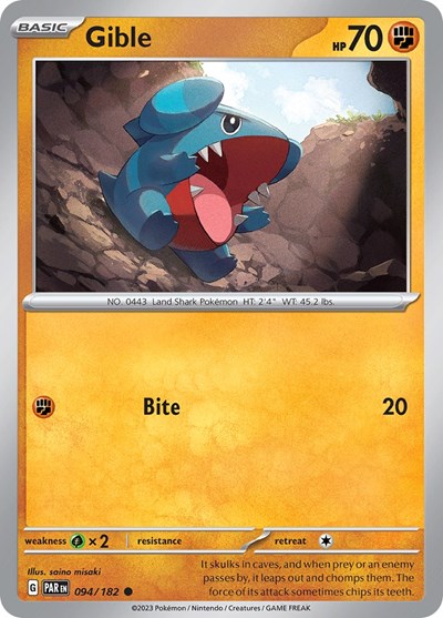 PAR: Gible (Reverse Holofoil)