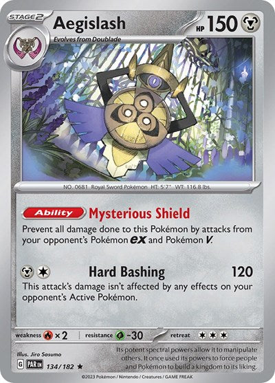 PAR: Aegislash - 134/182 (Reverse Holofoil)
