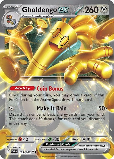 PAR: Gholdengo ex - 139/182 (Holofoil)