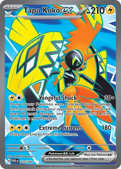 PAR: Tapu Koko ex - 222/182 (Holofoil)