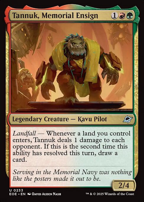EOE: Tannuk, Memorial Ensign