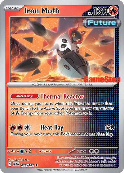 MCAP: Iron Moth - 028/182 (Gamestop Promo) (Reverse Holofoil)