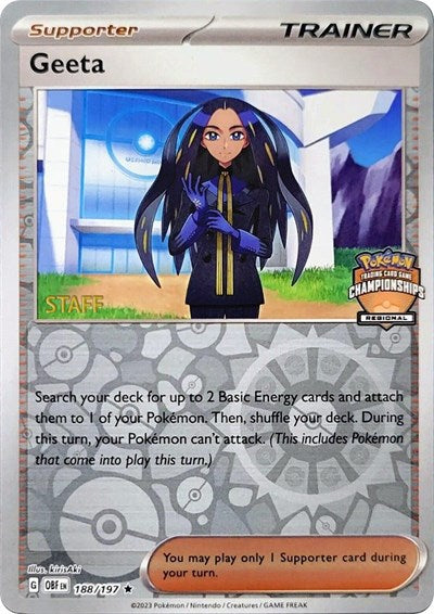 PR: Geeta - 188/197 (Regional Championships) [Staff] (Reverse Holofoil)