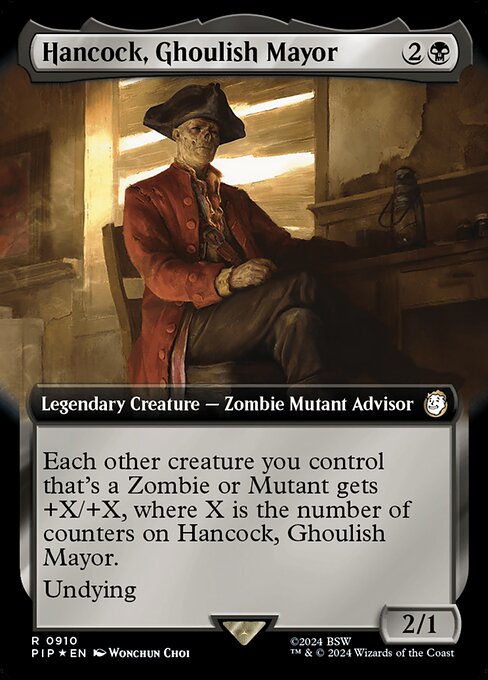 PIP: Hancock, Ghoulish Mayor (Extended Art) (Surge Foil)