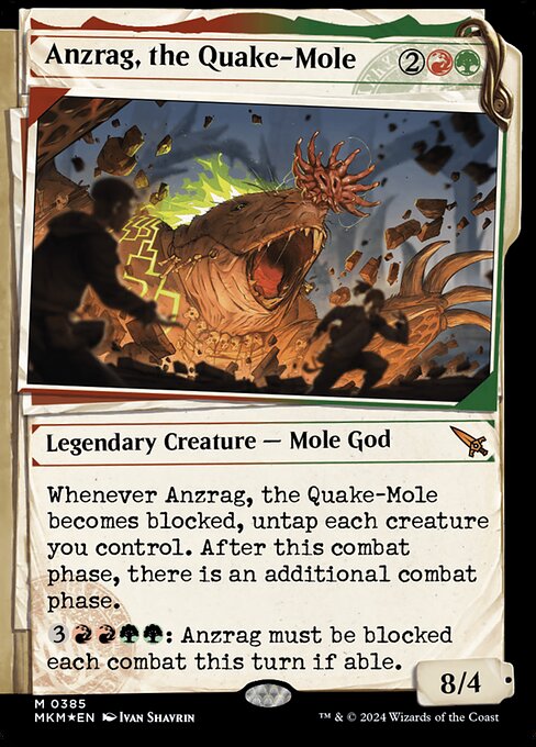 MKM: Anzrag, the Quake-Mole (Showcase) (Invisible Ink) (Foil)