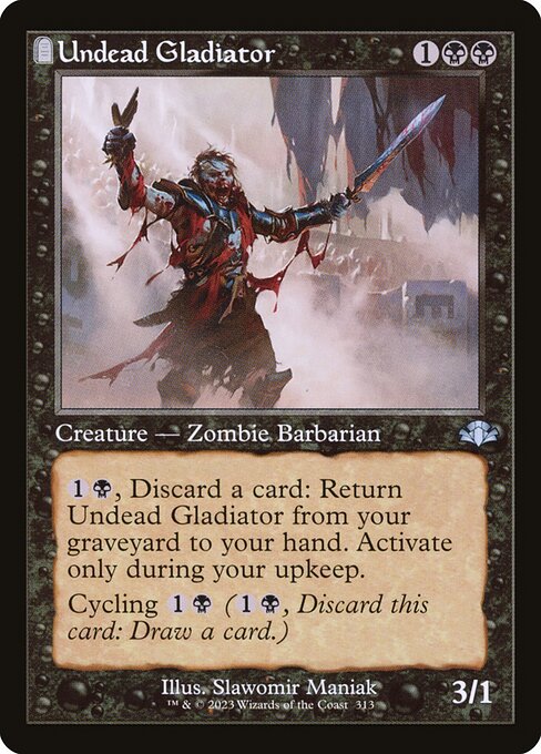 DMR: Undead Gladiator (Retro Frame) (Foil)