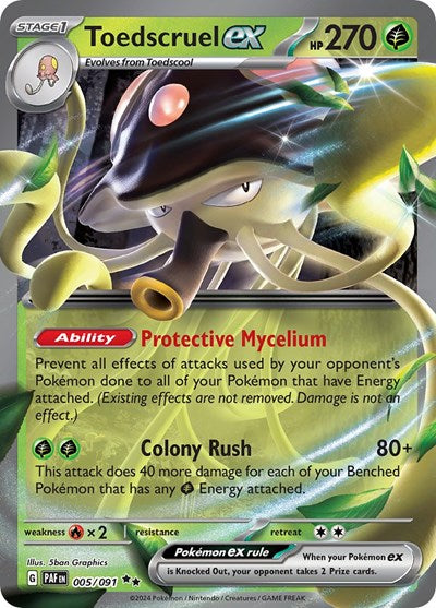 PAF: Toedscruel ex - 005/091 (Holofoil)