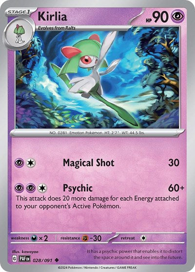 PAF: Kirlia - 028/091 (Reverse Holofoil)