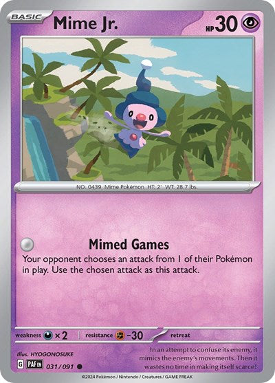 PAF: Mime Jr. - 031/091 (Reverse Holofoil)