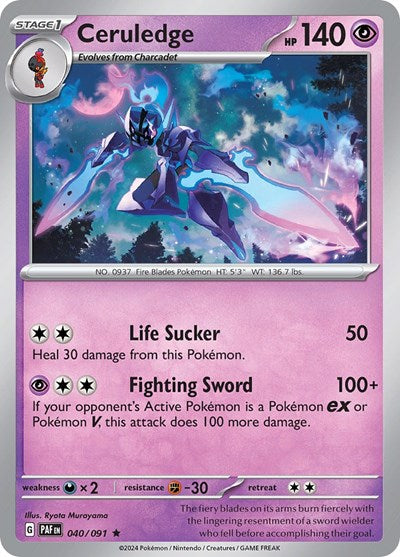 PAF: Ceruledge - 040/091 (Holofoil)
