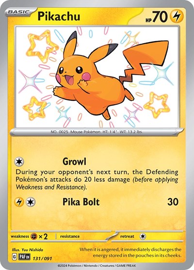 PAF: Pikachu - 131/091 (Holofoil)