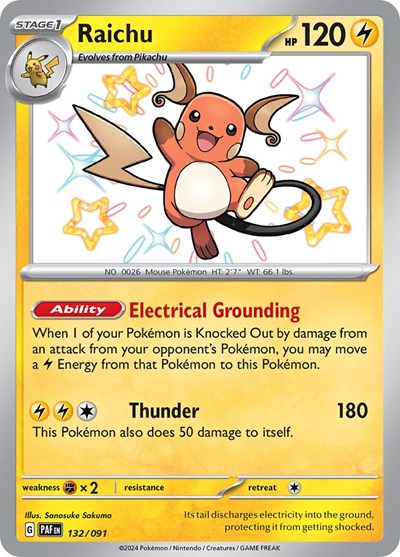 PAF: Raichu - 132/091 (Holofoil)