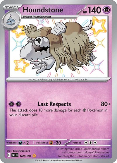 PAF: Houndstone - 168/091 (Holofoil)