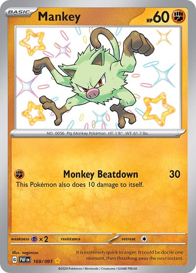 PAF: Mankey - 169/091 (Holofoil)