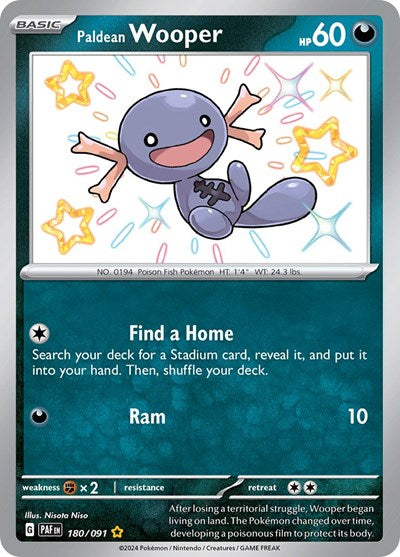 PAF: Paldean Wooper - 180/091 (Holofoil)