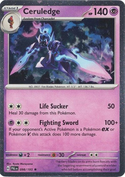 MCAP: Ceruledge - 098/193 (Cosmos Holo) (Holofoil)
