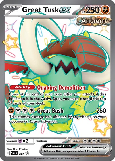 SVP: Great Tusk ex - 072 (Holofoil)