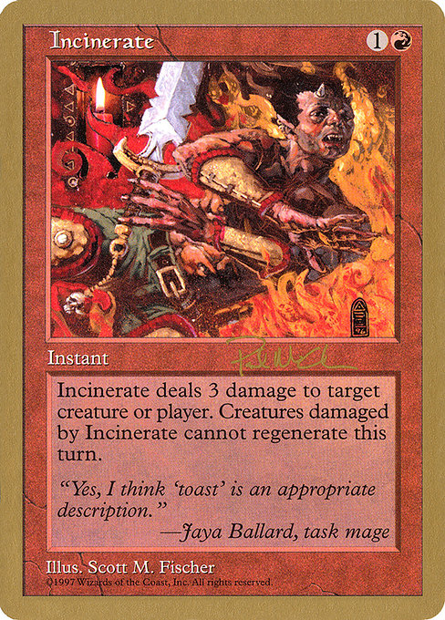 WC97: Incinerate - 1997 Paul McCabe (5ED)