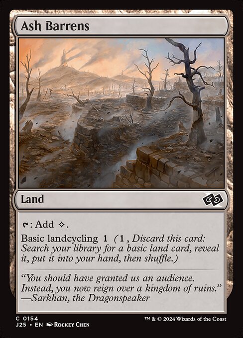 J25: Ash Barrens (Foil)