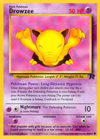 Drowzee 54/82 Unlimited Team Rocket