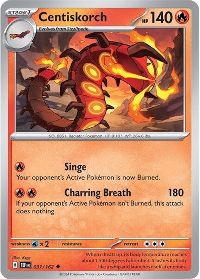TEF: Centiskorch (Reverse Holofoil)