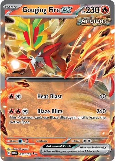TEF: Gouging Fire ex - 038/162 (Holofoil)