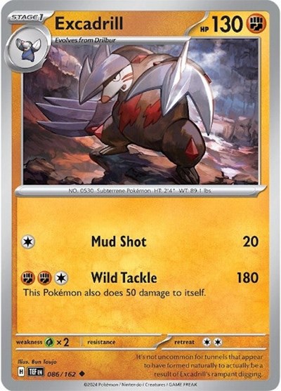 TEF: Excadrill - 086/162 (Reverse Holofoil)