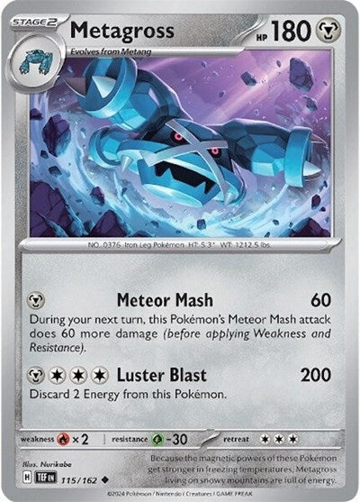 TEF: Metagross - 115/162 (Reverse Holofoil)