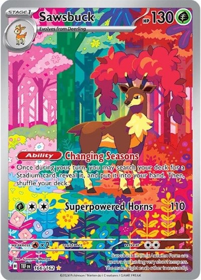 TEF: Sawsbuck - 166/162 (Holofoil)