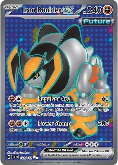 TEF: Iron Boulder ex - 192/162 (Holofoil)