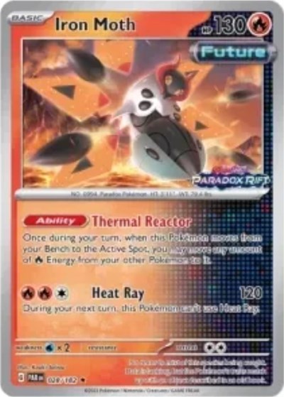 MCAP: Iron Moth - 028/182 (European Promo) (Reverse Holofoil)