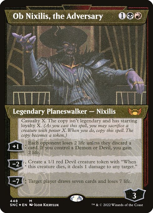 SNC: Ob Nixilis, the Adversary (Showcase) (Foil Etched)