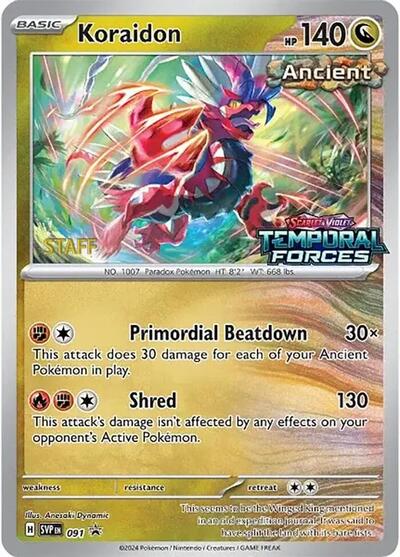 SVP: Koraidon - 091 (Prerelease) [Staff] (Holofoil)