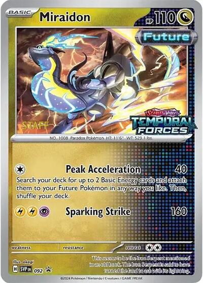SVP: Miraidon - 092 (Prerelease) [Staff] (Holofoil)