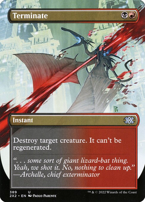 2X2: Terminate (Borderless) (Foil)