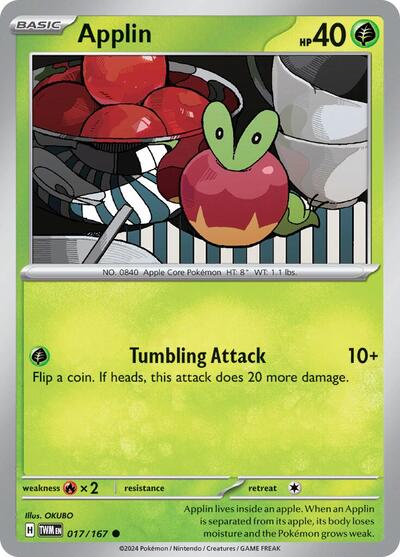 TWM: Applin - 017/167 (Reverse Holofoil)