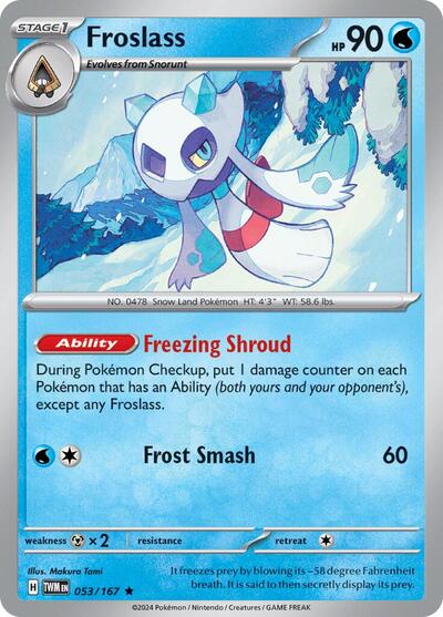 TWM: Froslass - 053/167 (Reverse Holofoil)