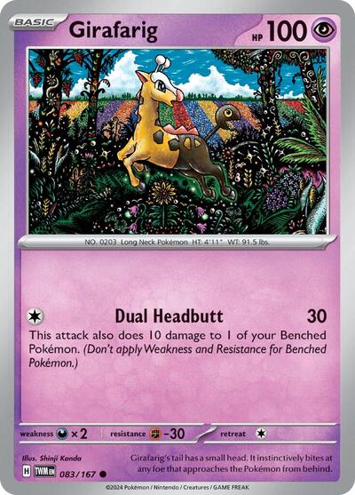 TWM: Girafarig (Reverse Holofoil)