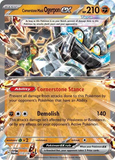 TWM: Cornerstone Mask Ogerpon ex - 112/167 (Holofoil)