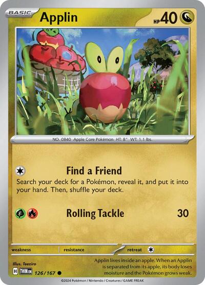 TWM: Applin - 126/167 (Reverse Holofoil)